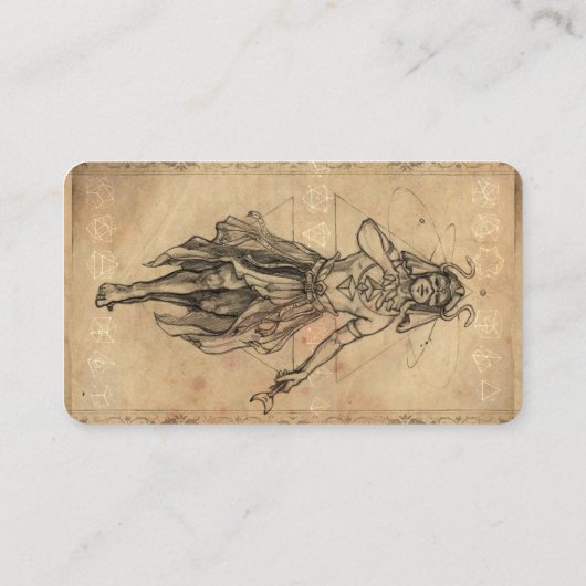 マジシャンアンティークアートフエレガントァイ名刺 名刺 (裏面)