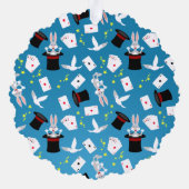 マジシャンガールショーバースデーパーティー オーナメントカード (裏面)