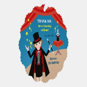 マジシャンガールショーバースデーパーティー オーナメントカード (右)