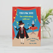 マジシャンガールショーバースデーパーティー サンキューカード (スタンド正面)