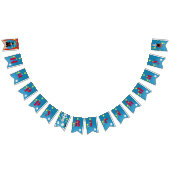 マジシャンガールショーバースデーパーティー バンティングフラッグ (全)