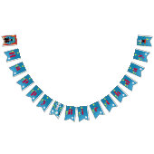 マジシャンガールショーバースデーパーティー バンティングフラッグ (全)