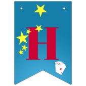 マジシャンガールショーバースデーパーティー バンティングフラッグ (第2の旗)