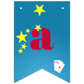 マジシャンガールショーバースデーパーティー バンティングフラッグ (第3の旗)