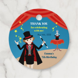 マジシャンガールショーバースデーパーティー フェイバータグ