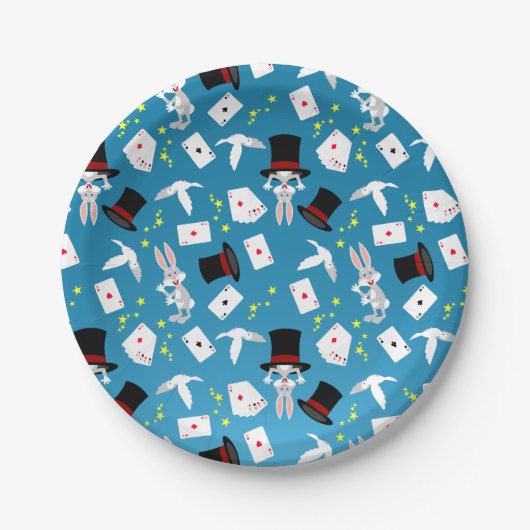 マジシャンガールショーバースデーパーティー ペーパープレート (正面)