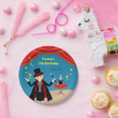 マジシャンガールショーバースデーパーティー ペーパープレート (パーティー)