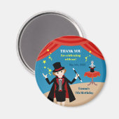 マジシャンガールショーバースデーパーティー マグネット (正面/裏面)