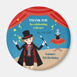 マジシャンガールショーバースデーパーティー マグネット