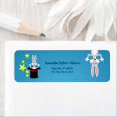 マジシャンガールショーバースデーパーティー ラベル (インサイチュ)