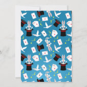 マジシャンガールショーバースデーパーティー 招待状 (裏面)