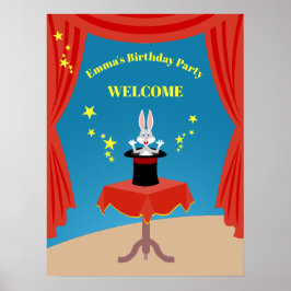 マジシャンガールショー誕生日会 ポスター