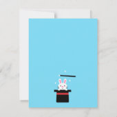 マジシャンキッズ魔法バースデーパーティ招待状 招待状 (裏面)