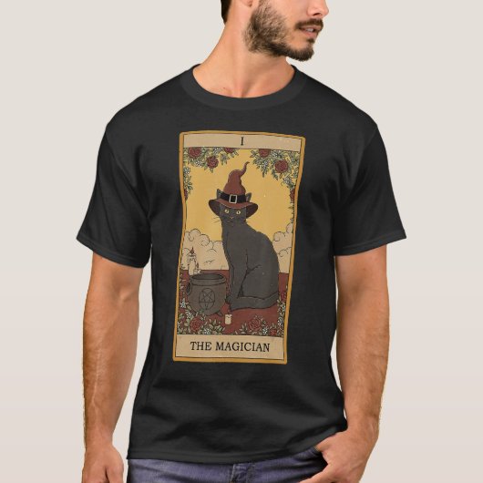 マジシャンクラシックネコ Tシャツ (正面)