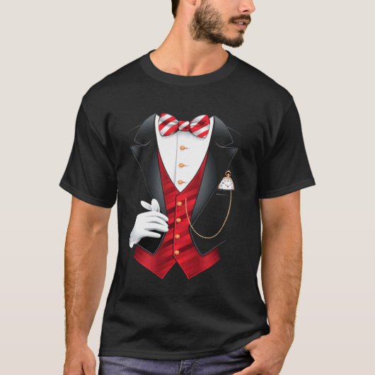 マジシャンコスチュームタキシード Tシャツ (正面)