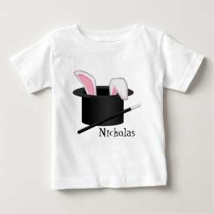 マジシャンズハットパーソナライズされた乳児/幼児シャツ ベビーTシャツ