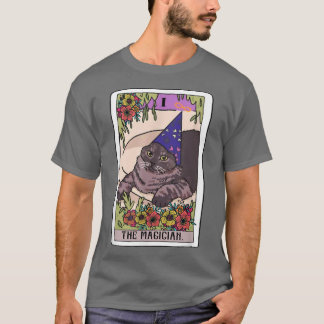 マジシャンタロットカードおもしろい猫好きウィザードMag Tシャツ