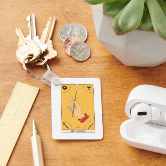 マジシャンタロットカードインフィニティ4つの要素 キーホルダー (デスク)
