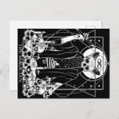 マジシャンタロットカード |かわいい猫デザイン シーズンポストカード (正面/裏面)