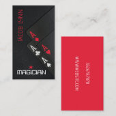 マジシャントランプのポーカー 名刺 (正面/裏面)