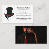 マジシャンハットと魔法ワンドイルシオニスト 名刺 (正面/裏面)