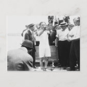 マジシャンハリーホーディーニオーバーボードボックスエスケープ1912 ポストカード (正面)