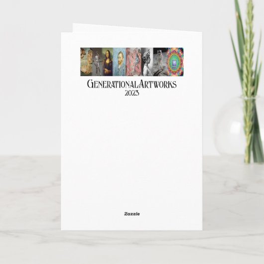 マジシャンパパと娘(1)- 父の日 シーズンカード (裏面)