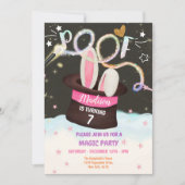 マジシャンパーティの招待状 招待状 (正面)