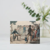 マジシャンフランスのまたはイリュシオニストアンティークプリント ポストカード (スタンド正面)