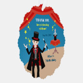 マジシャンボーイ・ショー誕生日パーティー オーナメントカード (右)