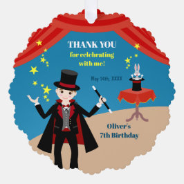 マジシャンボーイ・ショー誕生日パーティー オーナメントカード