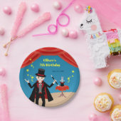 マジシャンボーイ・ショー誕生日パーティー ペーパープレート (パーティー)