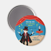 マジシャンボーイ・ショー誕生日パーティー マグネット (正面/裏面)