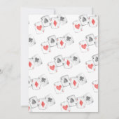 マジシャンラビットデッキカードワンド魔法ショー誕生日 招待状 (裏面)