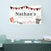 マジシャンラビットワンド魔法ショーバースデーパーティー 横断幕 (トレードショー)