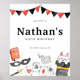 マジシャンラビットワンド魔法誕生日ウェルカムショー ポスター