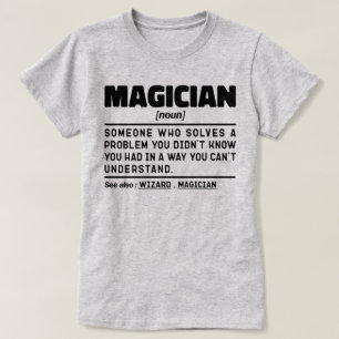 マジシャン名詞定義魔法愛好家 Tシャツ