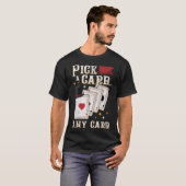 マジシャン実行者カードを選ぶ任意のカード魔法トリ Tシャツ (正面フル)