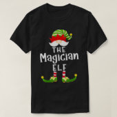 マジシャン小妖精や小人グループクリスマスおもしろいパジャマパーティー Tシャツ (デザイン正面)
