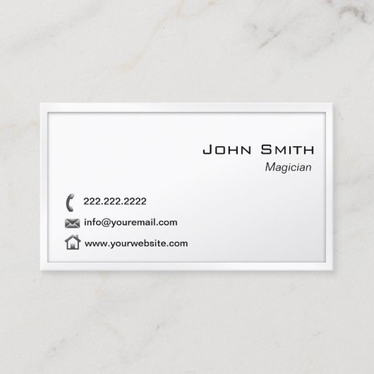 マジシャン平白縁ど 名刺 (正面)