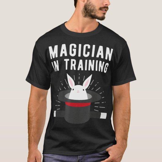 マジシャン訓練おもしろい幻想家 Tシャツ (正面)