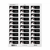 マジシャン誕生日住所 シール – レッド (フルシート)