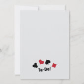 マジシャン誕生日招待状 – ワンド&カード 招待状 (裏面)