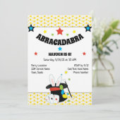 マジシャン誕生日招待状 招待状 (スタンド正面)