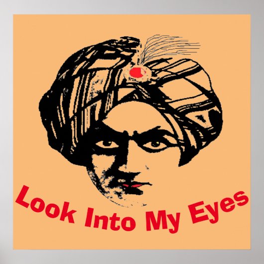 マジシャン顔、追加文字ポスター ポスター (正面)