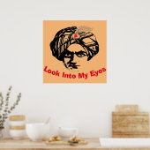 マジシャン顔、追加文字ポスター ポスター (キッチン)