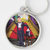 マジシャン魔法トリックオンステージ キーホルダー (正面)