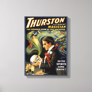 マジシャン1915年素晴らしヴィンテージポスター キャンバスプリント