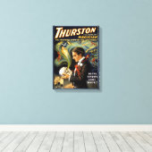 マジシャン1915年素晴らしヴィンテージポスター キャンバスプリント (インサイチュ (ウッドフロア))