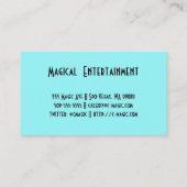 マジシャン・エンターテイナー 名刺 (裏面)